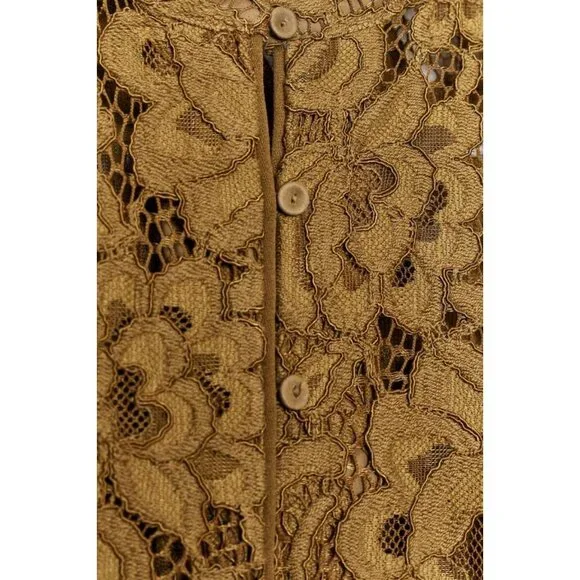 ZARA ZW COLLECTION LACE JACKET WITH BALLOON SLEEVES